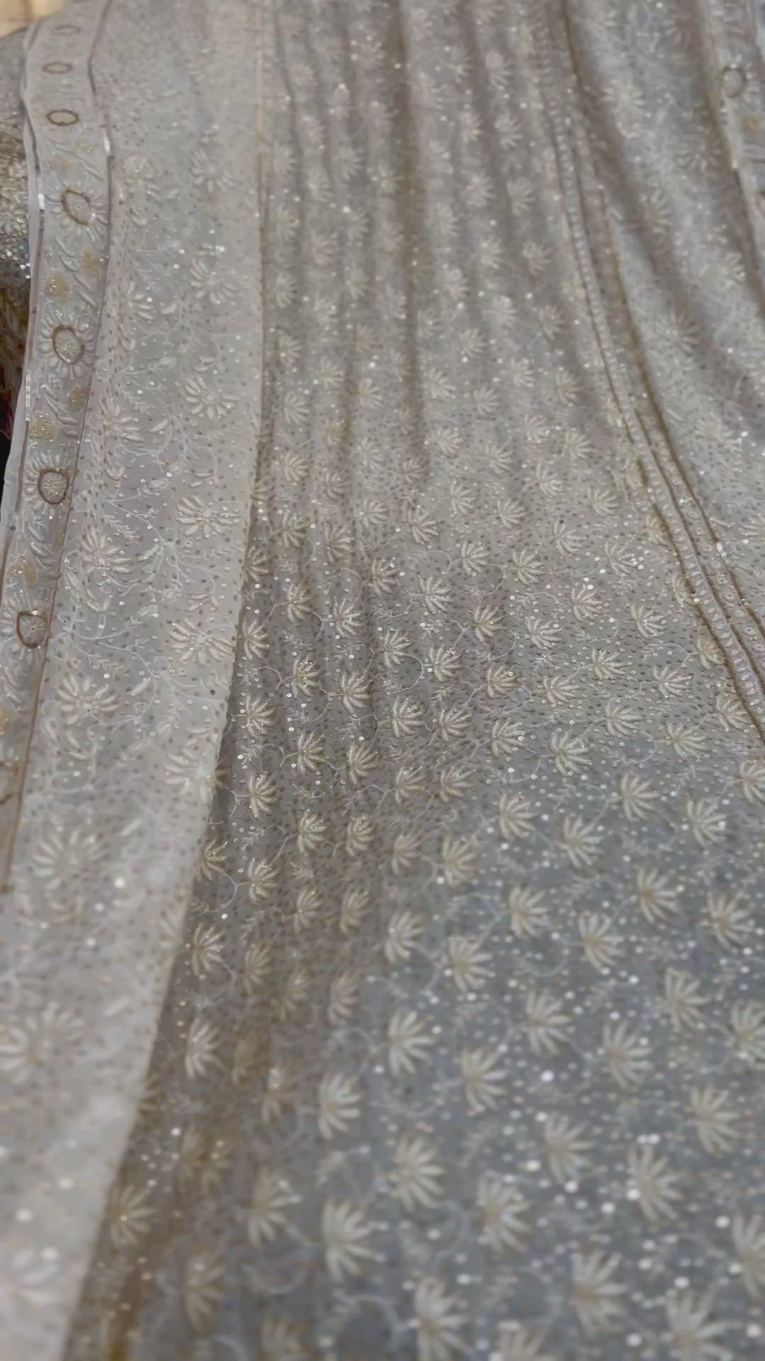 Suhaan Do Taar Chikankari embellished Wedding Lehenga